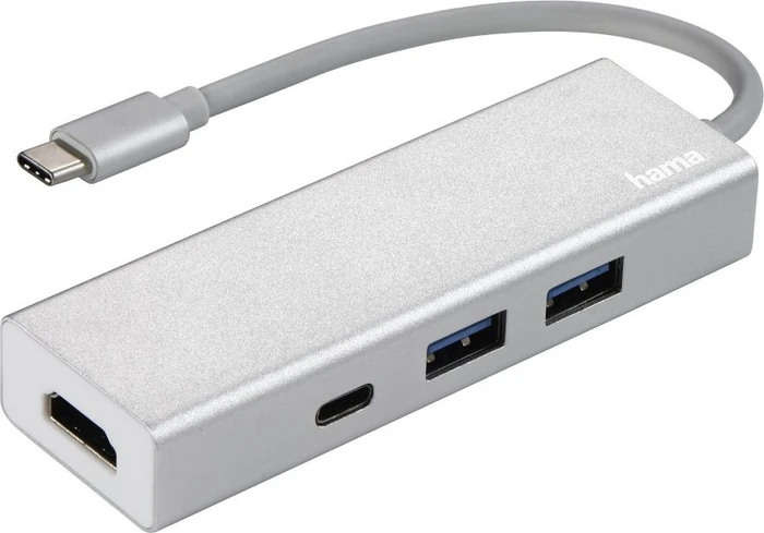 Hama USB-C Multiport-Adapter USB 3.0 Typ-C/HDMI 1.4 Adapter + 3-port Hub