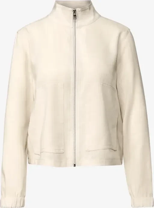 Street One Melange-Look Jacke silkstone white (Damen)