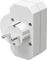 Hama Adapterstecker mit Schalter, 3-fach, 1x Schuko, 2x Euro, weiß Vorschaubild