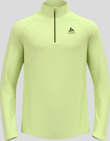 Odlo Besso Midlayer Half Zip Funktionsshirt langarm shadow lime (Herren)
