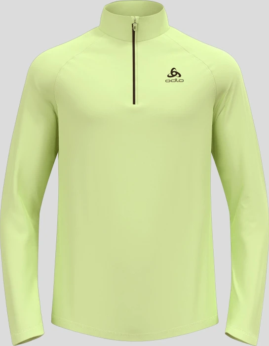 Odlo Besso Midlayer Half Zip Funktionsshirt langarm shadow lime (Herren)