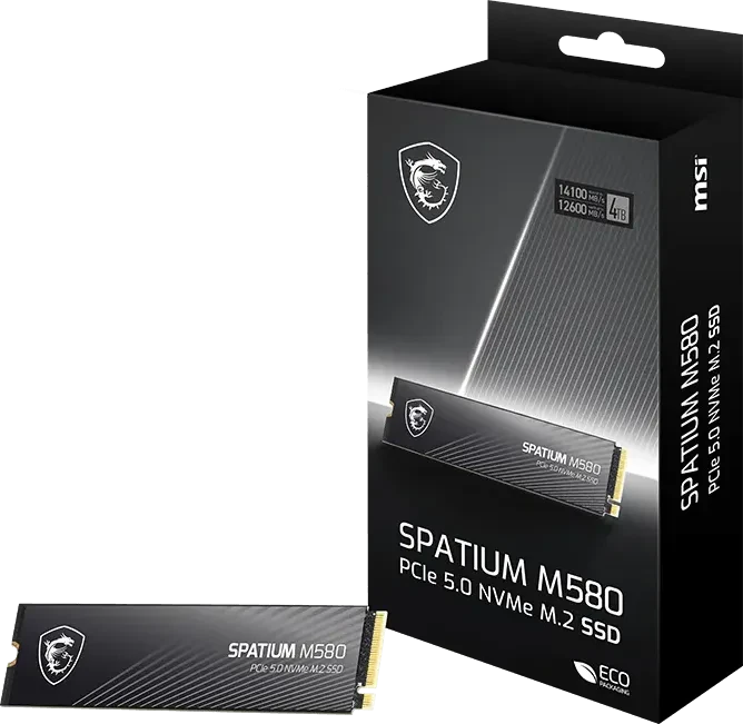 MSI Spatium M580 2TB, M.2 2280 / M-Key / PCIe 5.0 x4