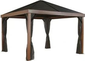 Sojag Valencia Pavillon 12x12 holzoptik