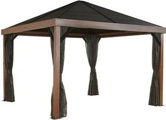 Sojag Valencia Pavillon 12x12 holzoptik