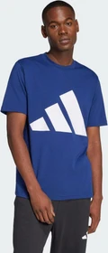 adidas Essentials Big Logo T-Shirt kurzarm dark blue/white (Herren)