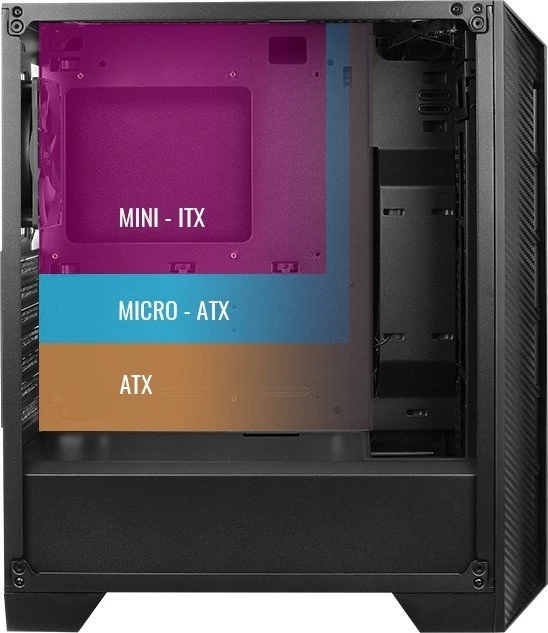AeroCool Cylon Pro, schwarz, Acrylfenster