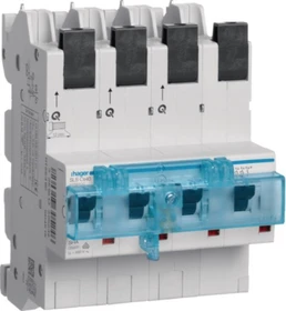 Hager SLS Schalter 4 polig 3P+N Cs-Charakteristik 40A für Hutschienemontage
