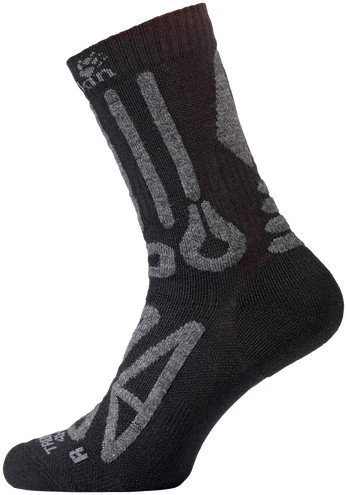 Jack Wolfskin Trekking Merino Classic Cut Wandersocken schwarz
