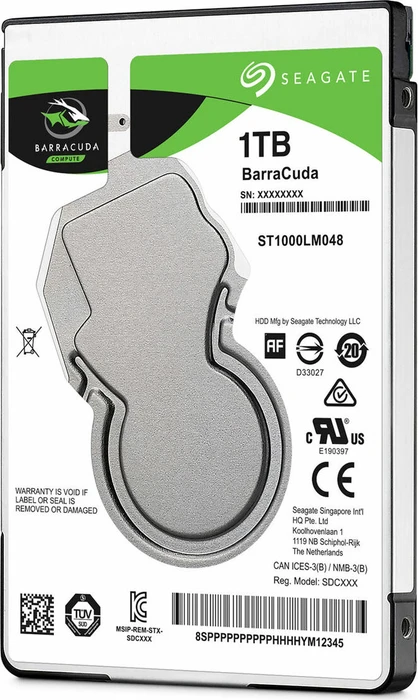 Seagate BarraCuda Compute 1TB, 512e / 2.5" / SATA 6Gb/s
