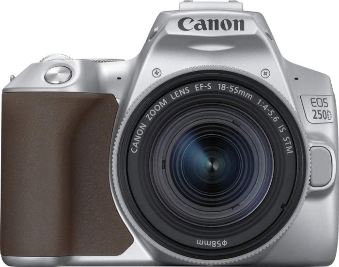 Canon EOS 250D silber mit Objektiv EF-S 18-55mm 4.0-5.6