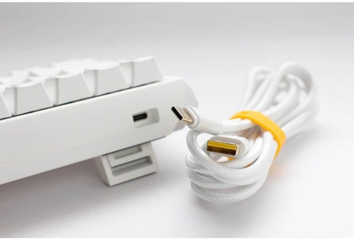 Ducky One 3 Mini PBT, LEDs RGB, Pure White, MX RGB CLEAR, USB, ES
