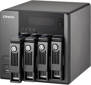 QNAP Turbo Station TS-419P, 512MB RAM, 2x RJ-45 1000Base-T, 4x USB-A 2.0