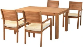 Merxx Batavia Gartenmöbel-Set natur, 9-tlg.