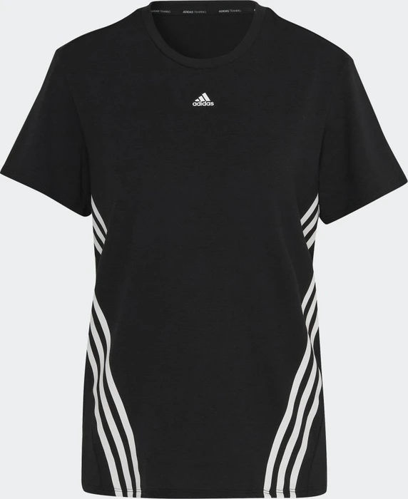 adidas Trainicons 3-Streifen Funktionsshirt kurzarm schwarz/weiß (Damen)