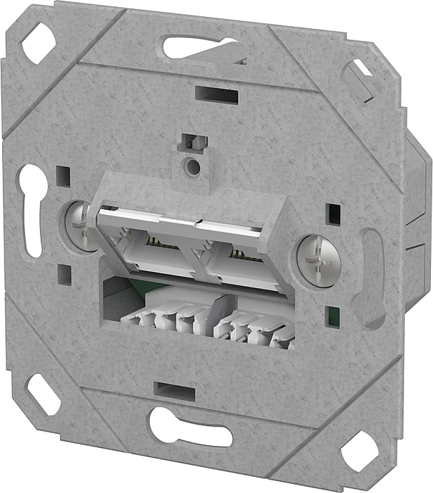 Metz Connect E-DAT C6A LSA++ 2 Port UP0 metallisch