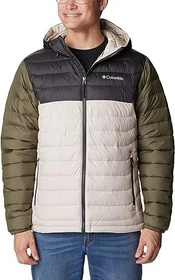 Columbia Powder Lite Hooded Jacke dark stone/shark/stone green (Herren)