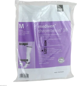 Medi Mediven Thrombexin 18 Kompression Medium Kompressionsstrümpfe weiß