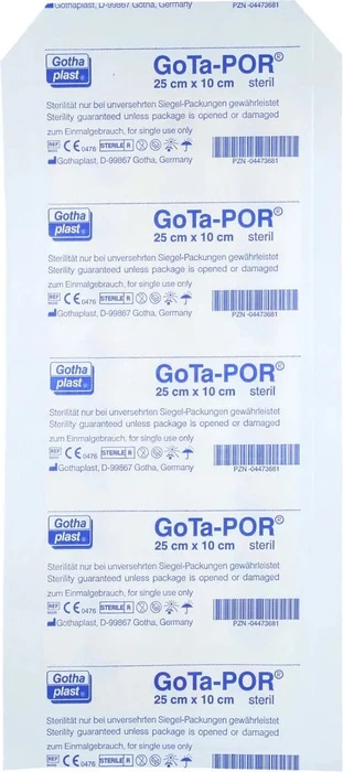 Gothaplast GoTa-POR steril, 10 x 25cm, 1 Stück