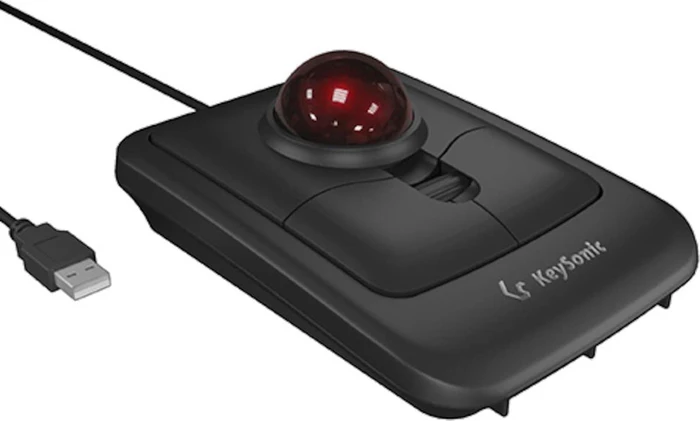 KeySonic KSM-4006-UT Trackball Mouse schwarz, USB-A