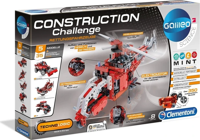 Clementoni Galileo Construction Challenge Rettungsfahrzeuge