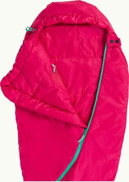Jack Wolfskin Grow Up Dreamer Mumienschlafsack pink dahlia (Junior)