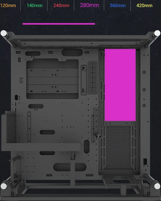 Thermaltake Core P3 TG Pro, schwarz, Glasfenster