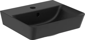 Ideal Standard Connect Air Handwaschbecken 40x35cm, mit Hahnloch, mit Überlauf, schwarz seidenmatt