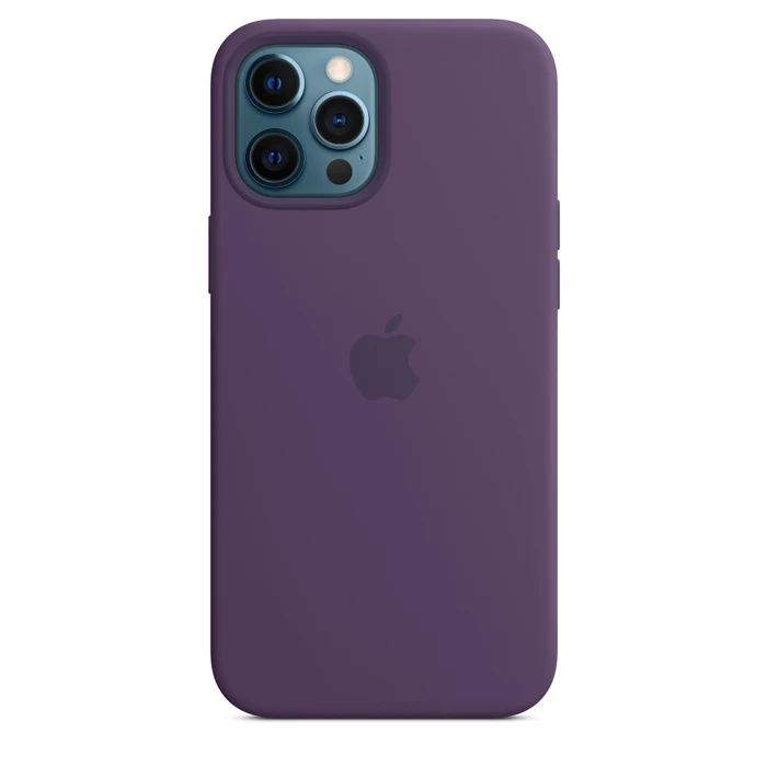 Apple Silikon Case mit MagSafe für iPhone 12 Pro Max Amethyst