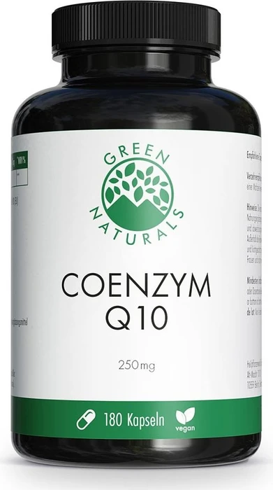 Green Naturals Coenzym Q10 Vegan Kapseln, 180 Stück