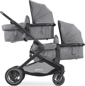 Hauck Atlantic Twin melange grey