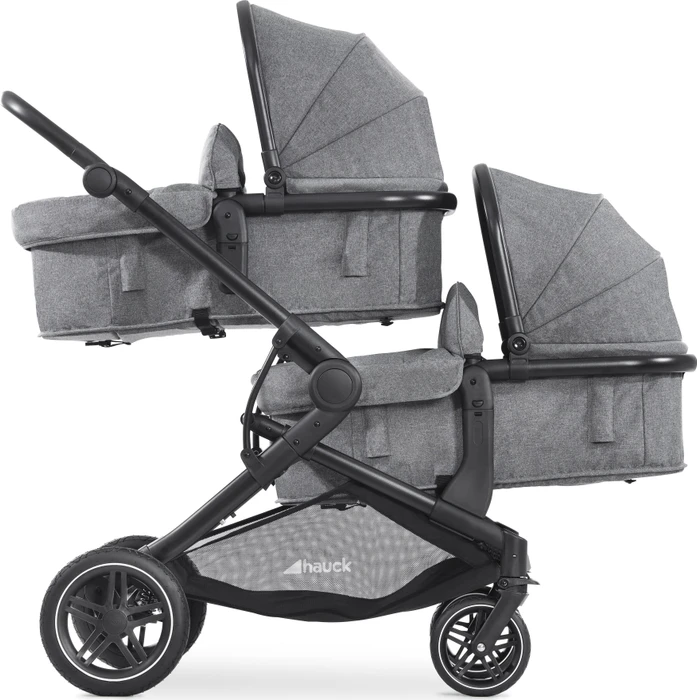 Hauck Atlantic Twin melange grey