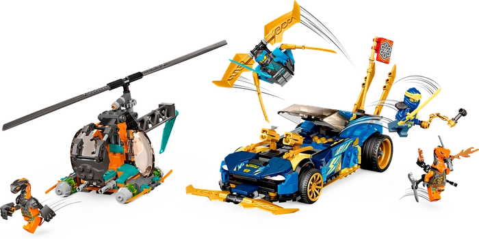 LEGO Ninjago - Jays und Nyas Rennwagen EVO