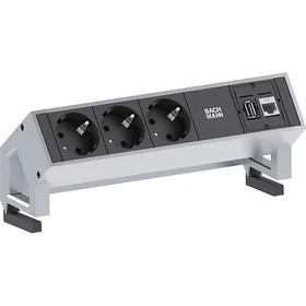 Bachmann Desk 2, 3-fach, USB/Cat6