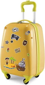 Hauptstadtkoffer For Kids reflektierende Aufkleber Piraten Spinner 24l gelb