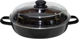 Riess Schmorpfanne mit Glasdeckel 24cm 1.5l schwarz