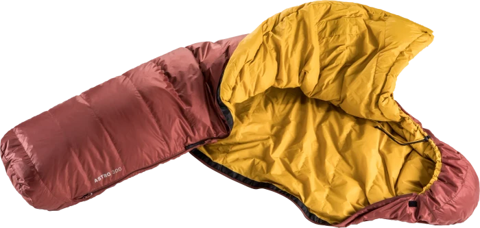 Deuter Astro 300 Mumienschlafsack redwood/curry