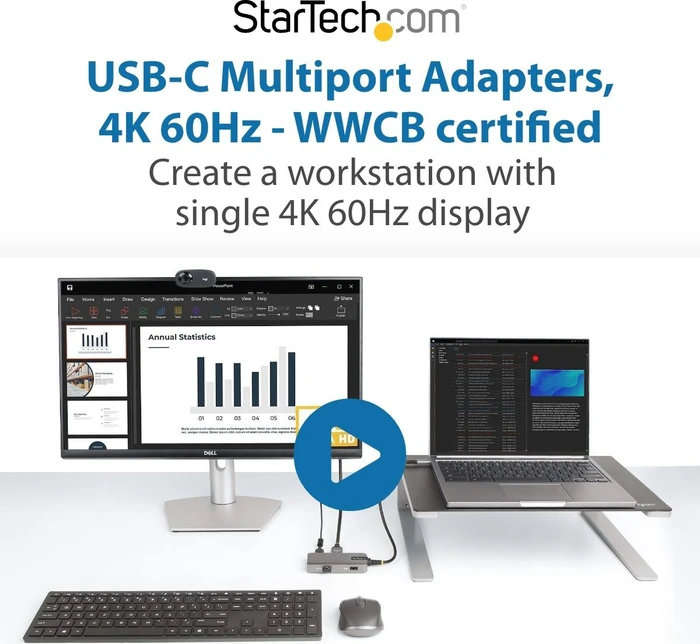 StarTech USB-C 5-in-1 Multiport-Adapter, USB-C 3.0 [Stecker]