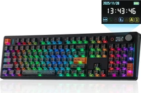 Epomaker TH108 V2 Pro Wireless, Black, LEDs RGB, hot-swap, Epomaker Creamy Jade, USB/Bluetooth, US
