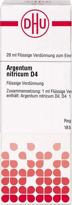 DHU Argentum Nitricum D4 Dilution, 20ml