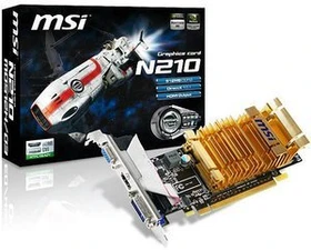 MSI GeForce 210, N210-MD512H/D3, 512MB DDR3, VGA, DVI, HDMI
