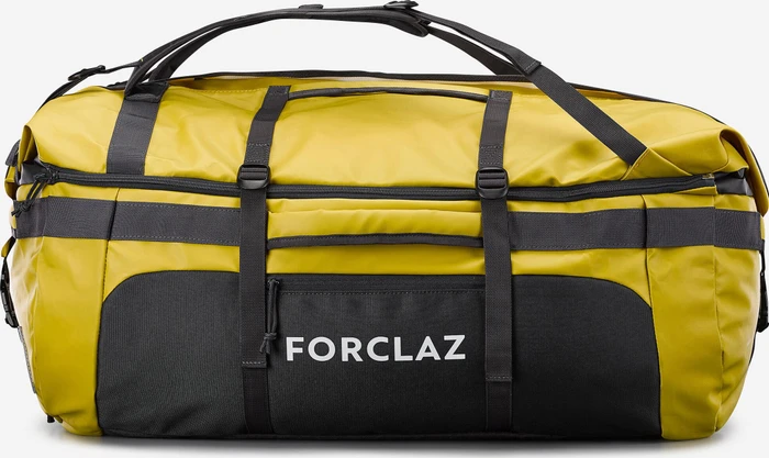 Decathlon Trekking Duffel 500 Extend 80 Sporttasche gelb/grau