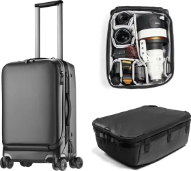 Peak Design Roller Pro Creator Bundle Carry-On + Camera Cube XL schwarz