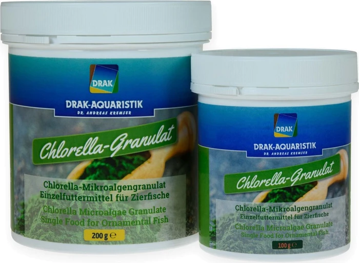 DRAK-Aquaristik Chlorella-Mikroalgen-Granulat, Dose, 200g