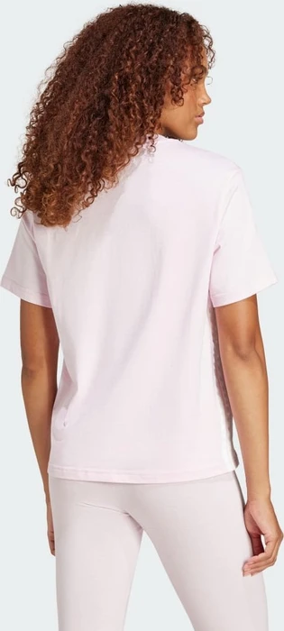 adidas Essentials 3-Streifen Cotton T-Shirt kurzarm clear pink/white (Damen)