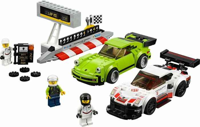 LEGO Speed Champions - Porsche 911 RSR und 911 Turbo 3.0