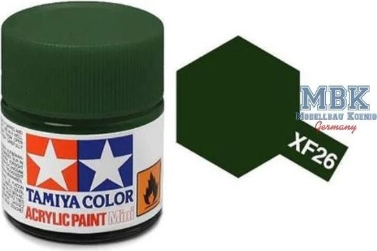 Tamiya Acrylic Paint XF-26 dark green, 23ml