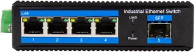 LogiLink NS200 Industrial Railmount Gigabit Switch, 4x RJ-45, 1x SFP (NS204)