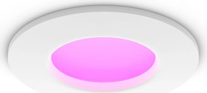Philips Hue White and Color Ambiance Slim Einbauleuchte 90mm weiß