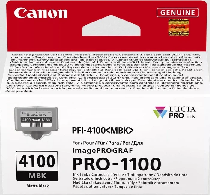 Canon PFI-4100MBK mattschwarz, 80ml