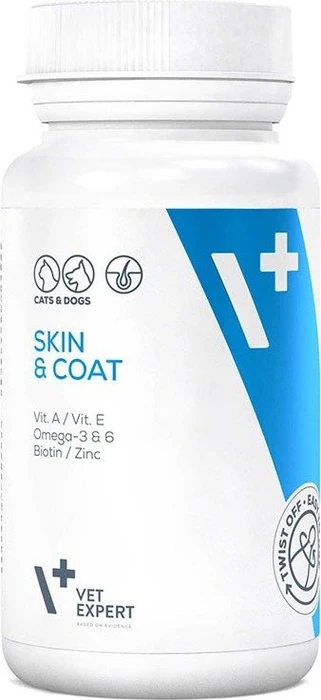 VetExpert Nahrungsergänzung Skin & Coat Twist-Off Kapseln, 30 Stück